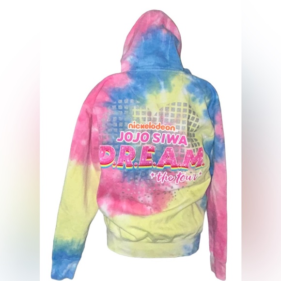 🎉 JOJO!! PASTEL TIE-DYE 2022 DREAM CONCERT HOODIE! #NICKELODEON *RARE* - Picture 10 of 16